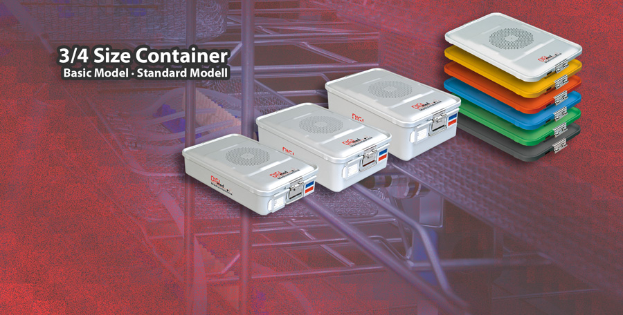 sterilization containers 3/4 standard